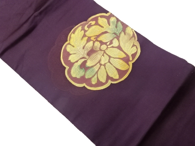 JAPANESE NAGOYA OBI / WOVEN FLOWER